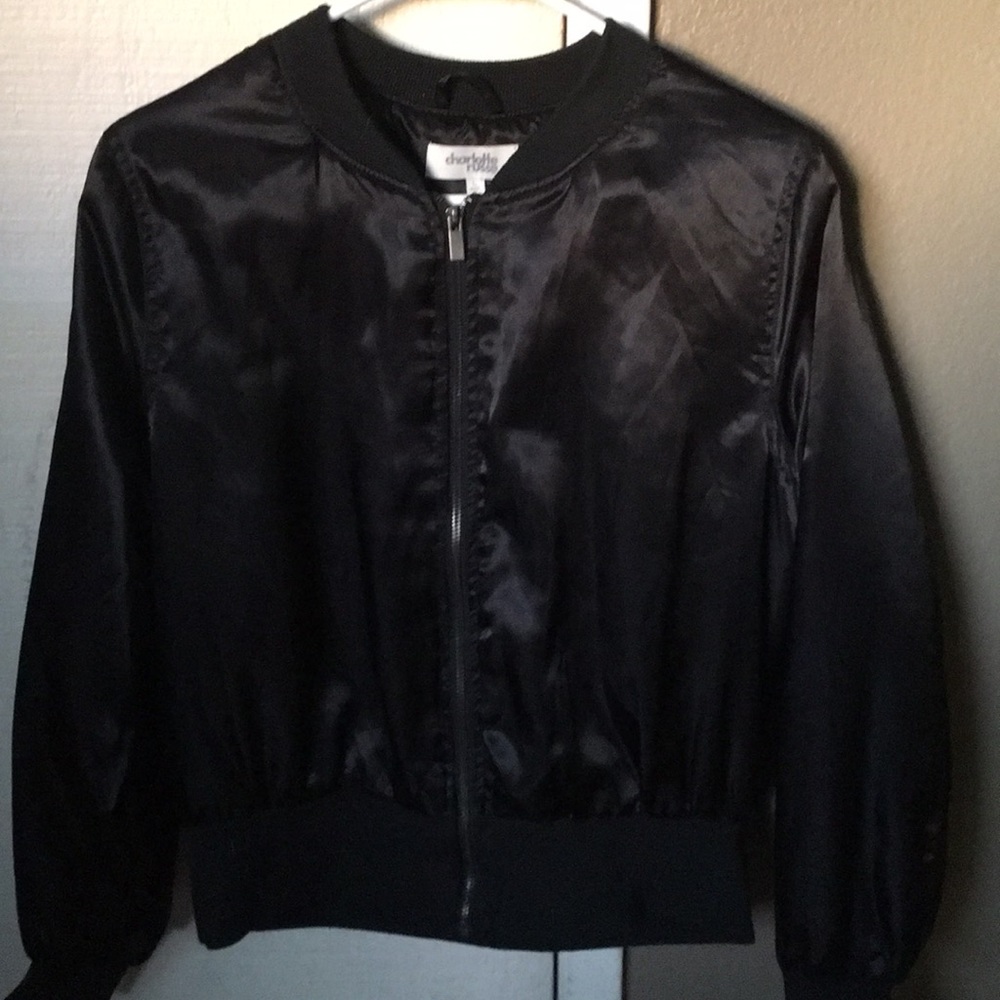 Black bomber style jacket